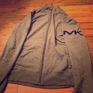 Michael Kors medium gray zipped sweatshirt